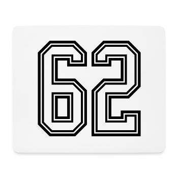 Symbole numérique 62 - Tapis de souris (format paysage) - blanc - Devant