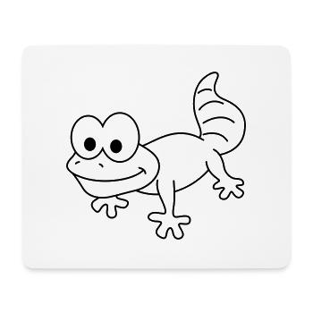 Gecko Comic Tier - Mousepad (Querformat) - Weiß - Vorne