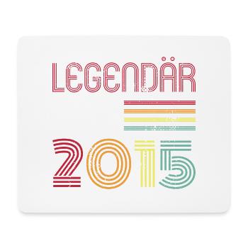 Legendär Seit 2015 Jahr Retro 15er Jahrgang - Mousepad (Querformat) - Weiß - Vorne