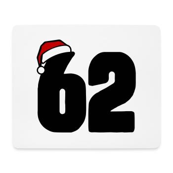 62 Numéro Noël - Tapis de souris (format paysage) - blanc - Devant