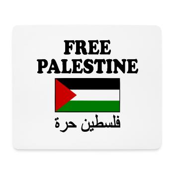 Free palestine - Tapis de souris (format paysage) - blanc - Devant