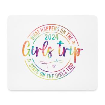 Que se passe-t-il lors du voyage entre filles 2024 - Tapis de souris (format paysage) - blanc - Devant