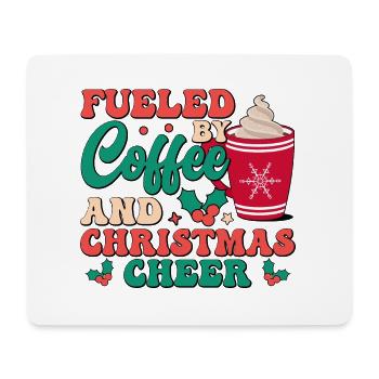 Christmas Coffee - Weihnachten Kaffee, ugly xmas - Mousepad (Querformat) - Weiß - Vorne