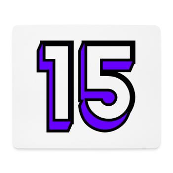 15. 15 YEARS. 15th ANNIVERSARY. BIRTHDAY 15 YEARS. - Mouse Pad (horizontal) - white - Front