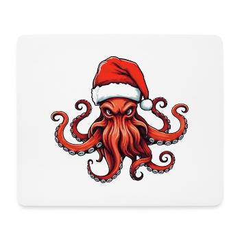 Oktopus Krake Weihnachten Portät - Mousepad (Querformat) - Weiß - Vorne