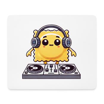 Raviolis DJ Techno Musique Raver Disco Musicien Danse - Tapis de souris (format paysage) - blanc - Devant