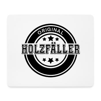 Holzfäller - Mousepad (Querformat) - Weiß - Vorne