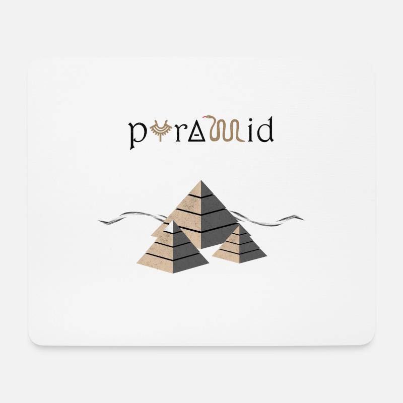 pyramid Mysterium Pyramide Ägypten Sand - Mousepad (Querformat) - Weiß