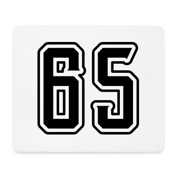 65 number symbol - Mouse Pad (horizontal) - white - Front