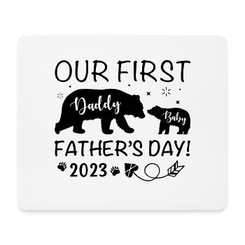 Daddy and Baby First Father's Day - Mouse Pad (horizontal) - white - Front