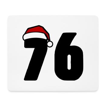 76 Number Christmas - Mouse Pad (horizontal) - white - Front