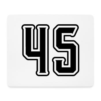 45 number symbol - Mouse Pad (horizontal) - white - Front