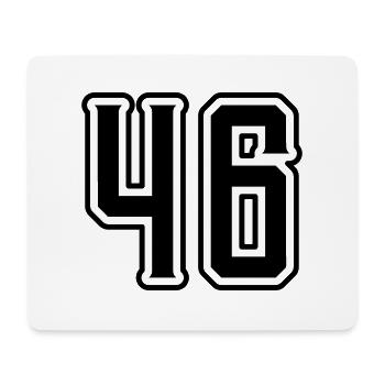 Symbole numérique 46 - Tapis de souris (format paysage) - blanc - Devant