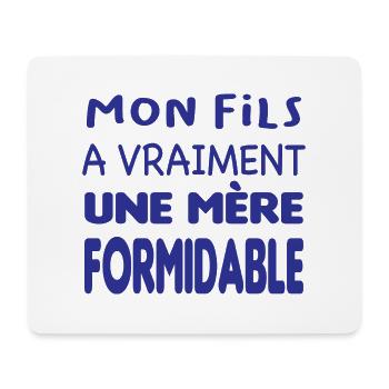 Mère formidable - Tapis de souris (format paysage) - blanc - Devant