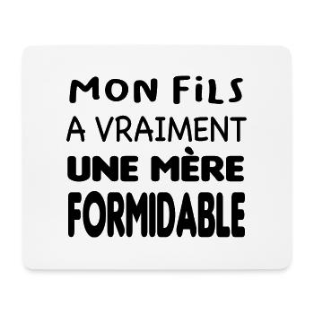 Mère formidable - Tapis de souris (format paysage) - blanc - Devant