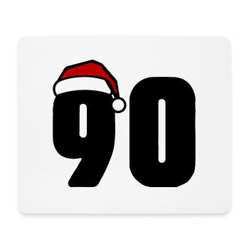 90 Number Christmas - Mouse Pad (horizontal) - white - Front