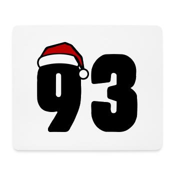 93 Number Christmas - Mouse Pad (horizontal) - white - Front