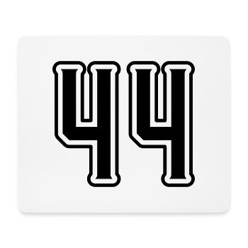 44 Zahl symbol - Mousepad (Querformat) - Weiß - Vorne