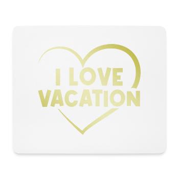 I love holiday heart - Mouse Pad (horizontal) - white - Front