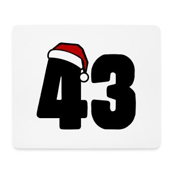 43 Number Christmas - Mouse Pad (horizontal) - white - Front
