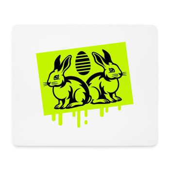 Osterhase Symbol Ostern - Mousepad (Querformat) - Weiß - Vorne