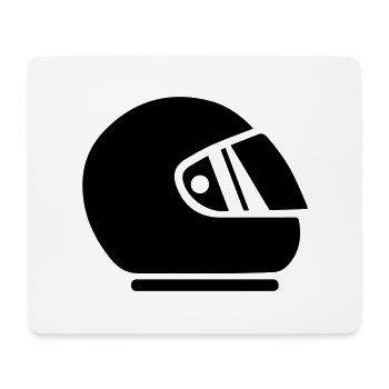 Racer helm racing - Mouse Pad (horizontal) - white - Front
