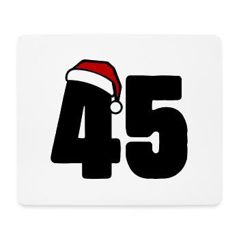 45 Number Christmas - Mouse Pad (horizontal) - white - Front