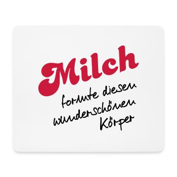 Milch - Mousepad (Querformat) - Weiß - Vorne