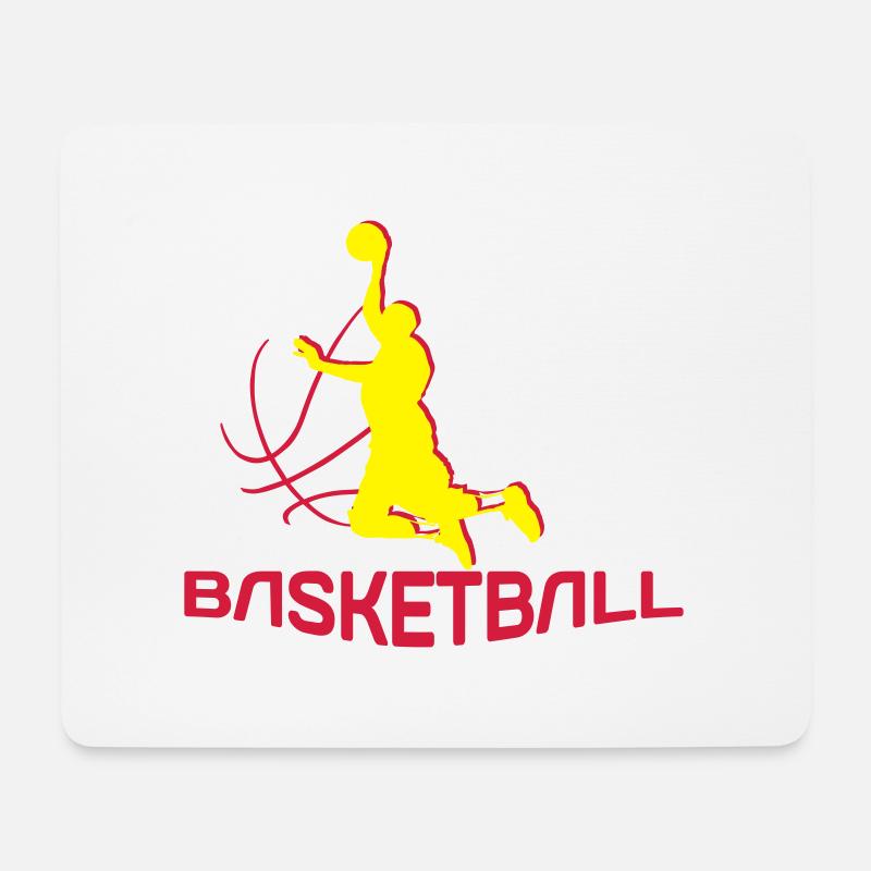 basketball.ai - Mousepad (Querformat) - Weiß