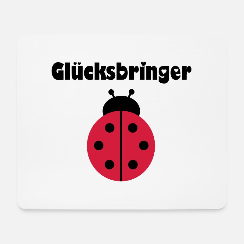 Marienkäfer - Mousepad (Querformat) - Weiß