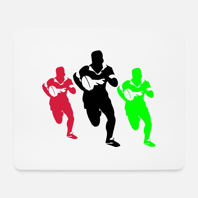 rugby - Mouse Pad (horizontal) - white