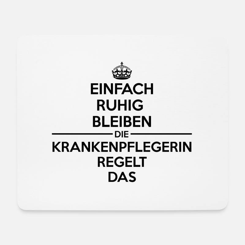 ERB Krankenpflegerin - Mousepad (Querformat) - Weiß