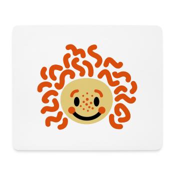 Child with freckles - Mouse Pad (horizontal) - white - Front
