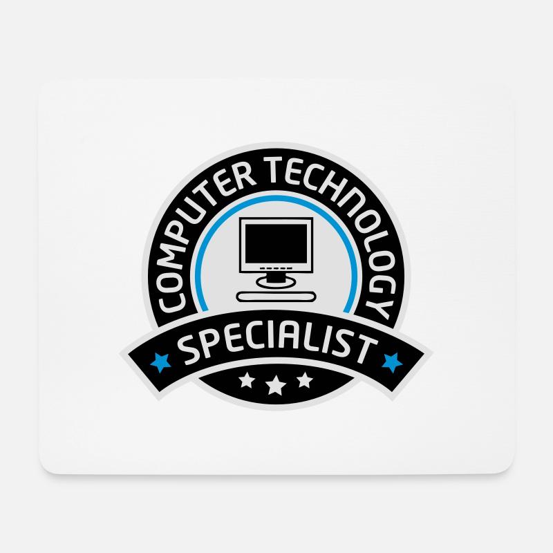 computer technology specialist - Mousepad (Querformat) - Weiß