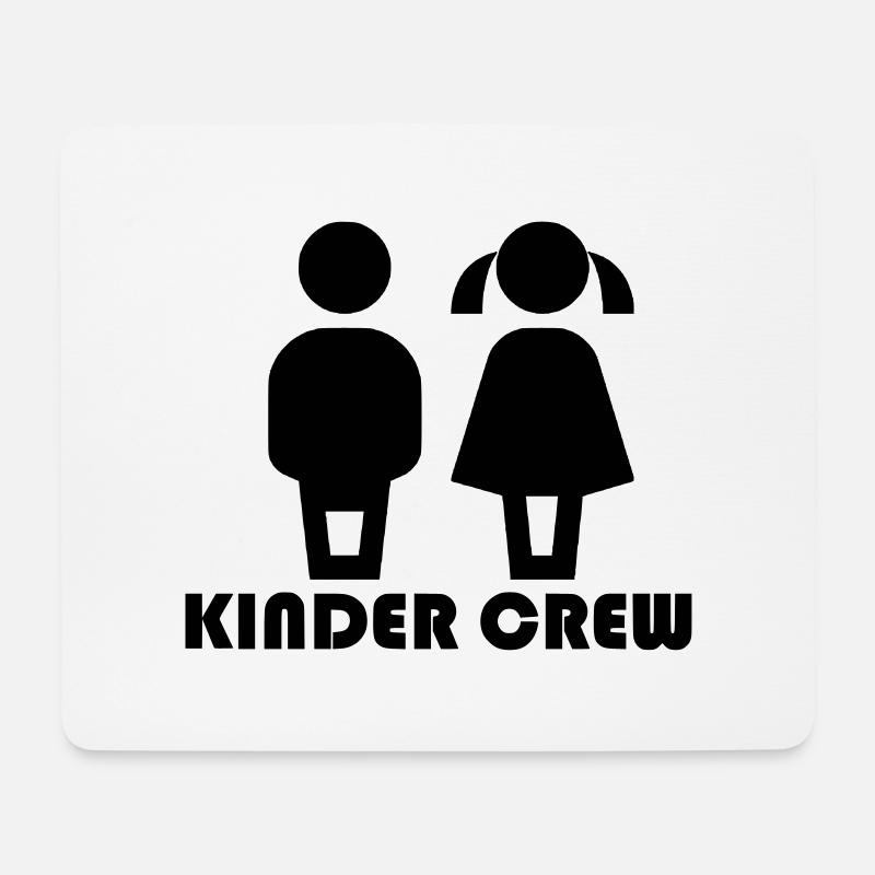 Kinder Crew Junge und Mädchen - Mousepad (Querformat) - Weiß