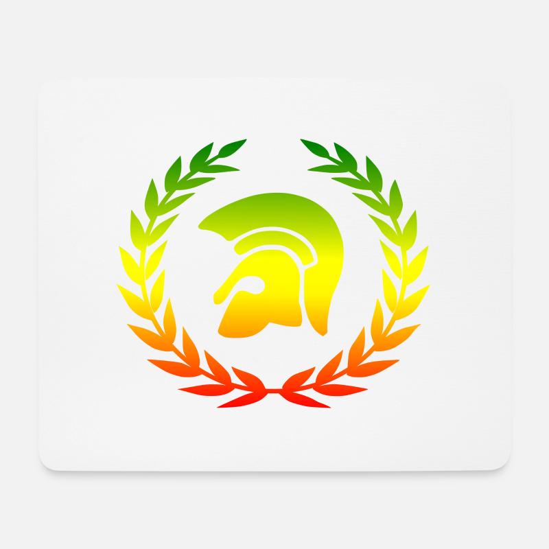 Trojan reggae laurel - Mouse Pad (horizontal) - white