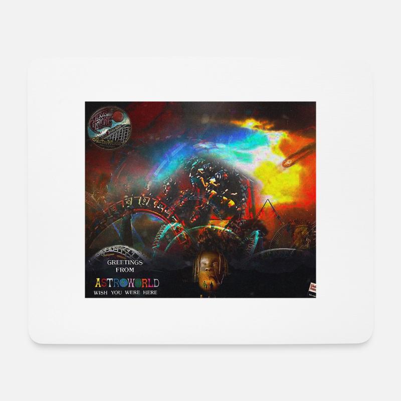 Astroworld Park wünschte, du wärst hier - Mousepad (Querformat) - Weiß