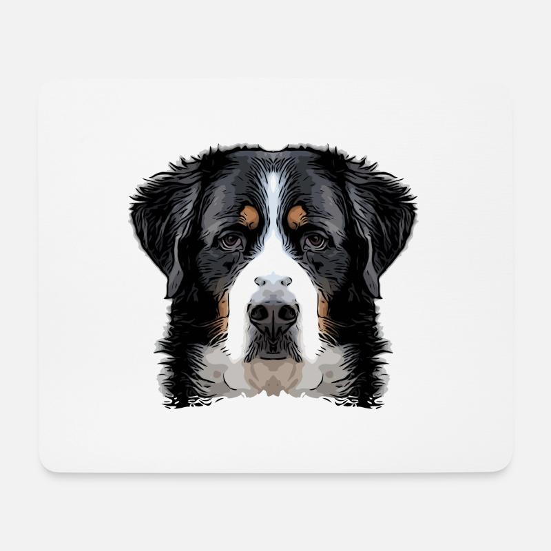 bernersenn2 1 - Mousepad (Querformat) - Weiß