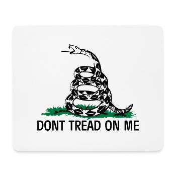 Gadsden Flag - Mousepad (Querformat) - Weiß - Vorne