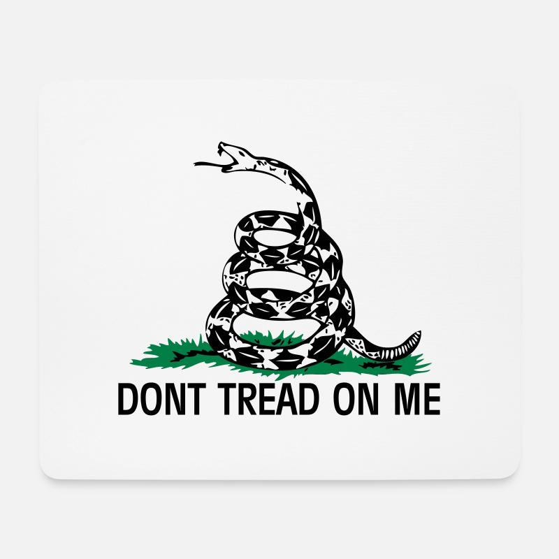 Gadsden Flag - Mousepad (Querformat) - Weiß