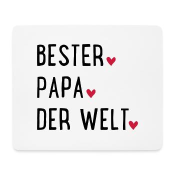 Bester Papa der Welt - Mousepad (Querformat) - Weiß - Vorne