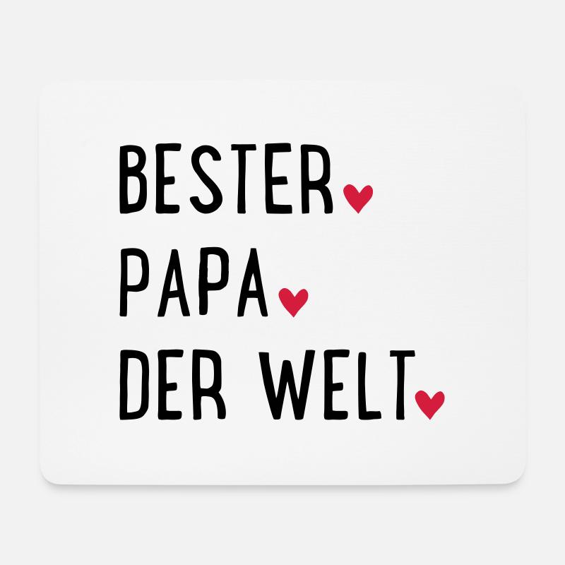 Bester Papa der Welt - Mousepad (Querformat) - Weiß
