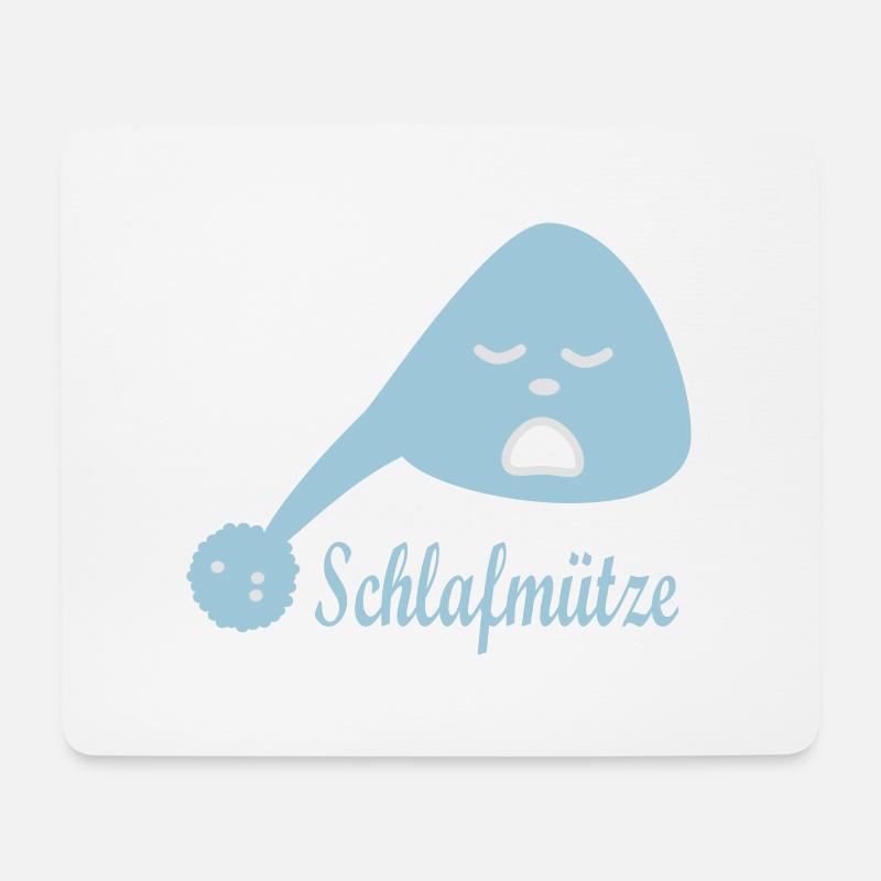 Schlafmütze - Mousepad (Querformat) - Weiß
