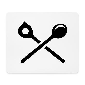 Cuisinier - Tapis de souris (format paysage) - blanc - Devant