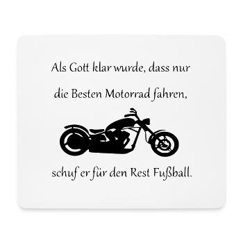 Motorrad - Mousepad (Querformat) - Weiß - Vorne