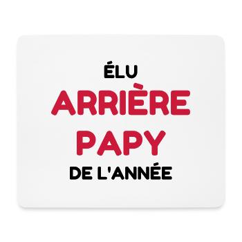 Arrière Papy / Grand Père / Bébé / Naissance - Tapis de souris (format paysage) - blanc - Devant