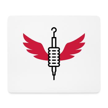 Tätowierer / Zeichnung / Tattoo / Tattooist - Mousepad (Querformat) - Weiß - Vorne