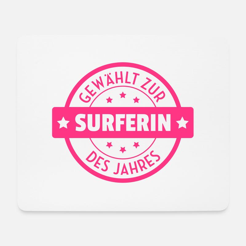 Surfen / Surfer / Surf / Surfing / Strand - Mousepad (Querformat) - Weiß