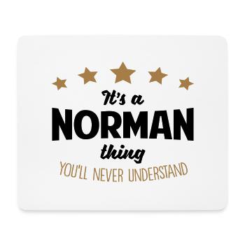It's a norman name thing stars never unde - Mouse Pad (horizontal) - white - Front