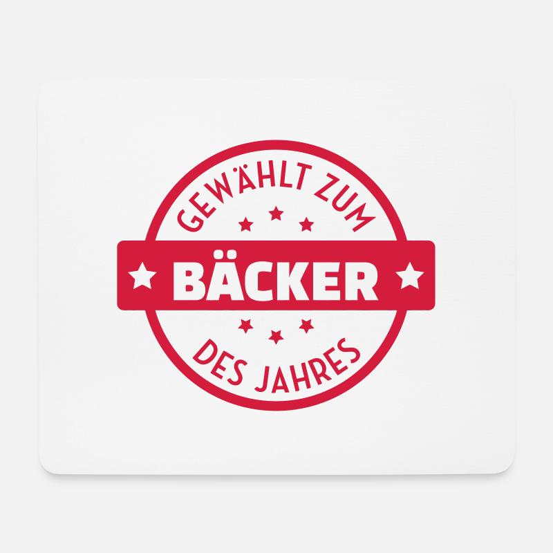 Bäcker / Bäckerei / Bäckerin / Brot - Mousepad (Querformat) - Weiß